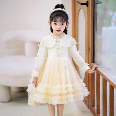 批发女童春秋公主<b class='q'>裙</b>2026新款生日礼服连衣<b class='q'>裙</b>洋气长袖小香风tutu蓬蓬<b class='q'>裙</b>