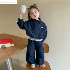 批发原版套里布 女童套装<b class='q'>儿童</b>秋装洋气外套上衣<b class='q'>休闲裤</b>子长裤两件套装