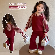 批发女童休闲套装2026新款春<b class='q'>秋</b>季儿童女孩时髦卫衣运动两件套洋气<b class='q'>秋</b>装