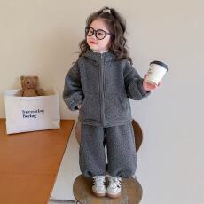 批发女童冬装<b class='q'>套装</b>2025新款儿童秋冬季洋气碎花小公主宝宝加绒时髦<b class='q'>套装</b>