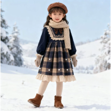 批发女童洛丽塔公主裙2025新款<b class='q'>儿童</b>生日礼服裙洋气女宝宝连衣裙秋冬款