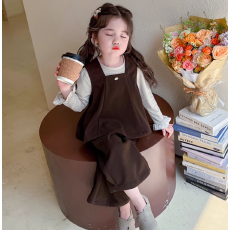 批发<b class='q'>女</b><b class='q'>童</b>套装春秋季网红炸街女宝宝打底<b class='q'>背心</b>休闲装韩系潮搭秋装三件套