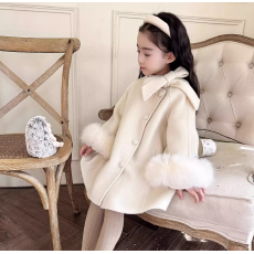 批发原版套里布  女童小香风大衣秋<b class='q'>冬</b>2025新款宝宝洋气儿童蝴蝶结外套