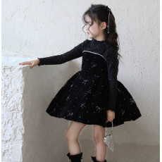 批发女童2025秋冬套装洋装新款韩版<b class='q'>儿童</b>时尚两件套背心裙打底公主裙