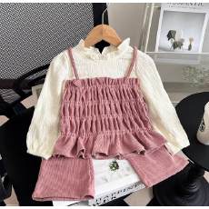 批发女童<b class='q'>秋</b>季新款套装2026女宝宝百搭洋气时髦儿童上衣裤子两件套童装