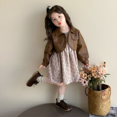 批发女童<b class='q'>秋装</b>2026新款套装童装女洋气时髦外套碎花裙子两件套宝宝衣服