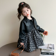 批发女童春<b class='q'>秋装</b><b class='q'>连衣裙</b>2026新款洋气儿童公主裙宝宝短款外套小童套装潮