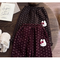 批发女童秋冬季花边圆点<b class='q'>裤</b>2026新款<b class='q'>儿童</b>加厚长<b class='q'>裤</b>女宝宝休闲<b class='q'>裤</b>子冬装潮