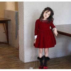 批发女童闪闪丝绒连衣<b class='q'>裙</b>2026冬季新款儿童小女孩生日<b class='q'>礼服</b>加绒<b class='q'>公主裙</b>子