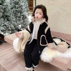 批发<b class='q'>女</b>孩加绒保暖冬<b class='q'>装</b>过年新款加厚外套裤子休闲百搭舒适<b class='q'>女</b>童<b class='q'>两件套</b><b class='q'>装</b>