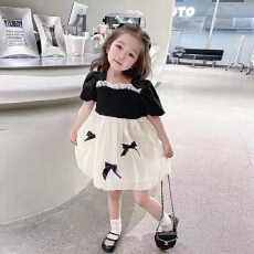 批发女童<b class='q'>夏季</b><b class='q'>连衣裙</b>2026新款洋气小女孩儿童短袖薄款夏天裙子假两件裙