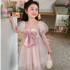 批发<b class='q'>女童</b>连<b class='q'>衣裙</b>夏装2026新款韩版洋气儿童<b class='q'>裙</b>子夏季小女孩蓬蓬纱公主<b class='q'>裙</b>