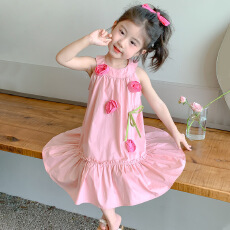 批发<b class='q'>女童</b>无袖<b class='q'>连衣裙</b>夏季2026新款洋气夏日小女孩宝宝儿童夏装公主<b class='q'>裙</b>子