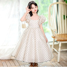 批发女童夏季<b class='q'>连衣裙</b>2026新款洋气女小童夏装公主裙<b class='q'>儿童</b>蓬蓬波点长裙子