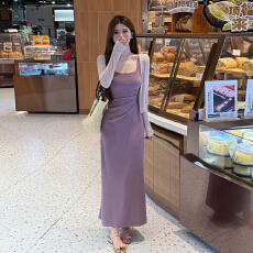 批发吊带<b class='q'>连衣裙</b>子<b class='q'>女</b>夏季2025新款今年流行爆款长裙<b class='q'>早</b>秋高级感穿搭套装