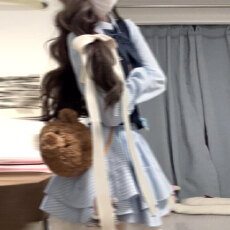 批发韩系学院风<b class='q'>衬衫</b>连衣裙子女2025新款早秋巨好看小个子穿搭一整套装