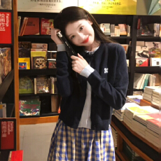 批发假两件<b class='q'>针织</b><b class='q'>开衫</b>连衣裙子女2025新款早秋季韩系氛围感穿搭套装长裙