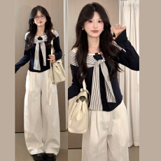 批发2025新款超火韩系气质早秋装穿搭一整套高级感休闲两件<b class='q'>套装</b>女秋季