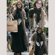 批发2025新款巨好看日系<b class='q'>复古</b>中长款毛衣慵懒高级感针织开衫外套上衣女