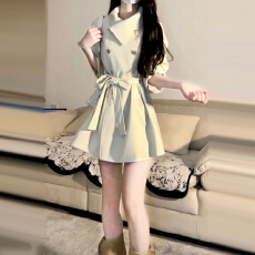 批发美式复古长袖大衣外套女秋冬季2025新款高级感巨好看宽松百搭上衣