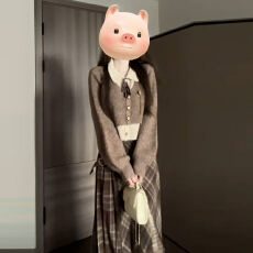 批发学院风针织毛衣套装<b class='q'>连衣裙</b>子女2025新款秋冬季小个子香风韩系穿搭