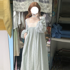 2025新款小个子秋冬巨好看的长袖连衣裙子女秋季穿搭碎花公主长裙