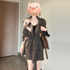 批发韩系短款风衣外套女2025<b class='q'>秋</b>季新款正肩气质高级感小个子巨好看大衣