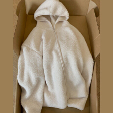 批发2025新款秋季绝美巨好看摇粒绒羊羔毛白色卫衣<b class='q'>外套</b>女装秋冬高级感