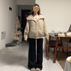 批发翻领拉链毛衣外套女秋冬季2025新款绝美巨好看针织开衫短款厚上衣