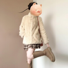 批发巨好看<b class='q'>皮毛</b><b class='q'>一体</b>立领毛毛外套女秋冬2025年新款高级感羊羔毛绒大衣