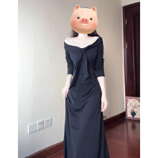 批发法式长袖<b class='q'>连衣裙</b>子女春季2026新款气质高级感收腰显瘦长裙初秋穿搭