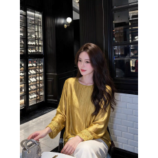 批发2026秋季新中式国风拼接绣花长袖衬衫女气质<b class='q'>百搭</b>宽松圆领微透上衣