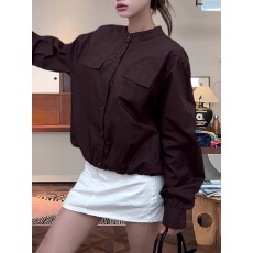 批发<b class='q'>气质</b>时尚减龄百搭遮肉上衣潮大码女装胖mm休闲风宽松显瘦长袖<b class='q'>外套</b>