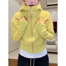 批发女士春季时尚连帽卫衣短外套高级感拉链开衫<b class='q'>气质</b>百搭保暖休闲上衣