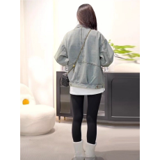 批发复古水洗牛仔外套女春秋新款韩版慵懒宽松减龄休闲小个子上衣夹克