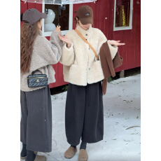 批发韩系时尚洋气加厚羊羔毛外套女冬季2025爆款皮毛一体保暖毛毛上衣