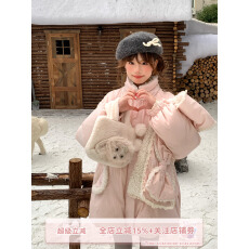 批发sinsingirl 奶油慕斯 '90白鸭绒' 粉色羽绒服女2024冬季爆款外套