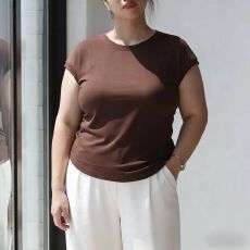 批发圆领修身T恤大码女装胖mm短袖300斤气质新款<b class='q'>中袖</b>高弹薄款打底衫