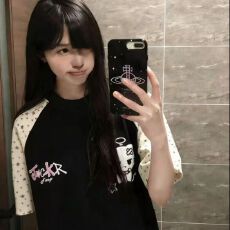 批发满印星星插肩短袖t恤女夏季新款刺绣小猫oversize情侣宽松上<b class='q'>衣服</b>