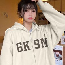 批发现货食毛华棉印花<b class='q'>开衫</b>拉链卫衣<b class='q'>女</b>上衣复合牛奶丝300克银狐绒400克