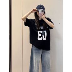 批发精梳纯棉230克 韩版宽松落肩印花短袖T恤夏季上衣设计感小众<b class='q'>街头</b>