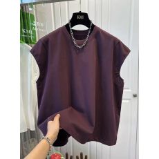 批发原版大码 韩版韩系<b class='q'>欧美</b>高端纯色小飞袖<b class='q'>T</b><b class='q'>恤</b><b class='q'>女</b>上衣宽松休闲夏季2026