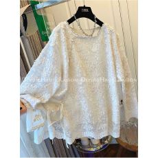 批发原版<b class='q'>大码</b>+内里 韩版韩系洋气高级感小众别致高级感复古长袖上衣