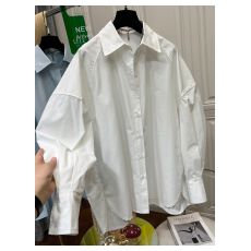 批发韩版韩系慵懒风宽松纯棉长袖<b class='q'>衬衫</b>气质超好看上衣秋胖mm大码300斤