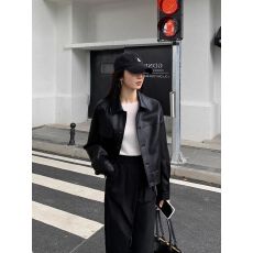批发皮衣外套女<b class='q'>春秋</b>韩版2026新款小个子高级感短款宽松长袖机车服夹克
