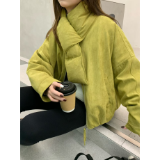 批发美式复古外套棉服女装2025年冬季爆款小个子短夹克通勤风上衣外套