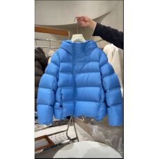 批发2025年冬季新款<b class='q'>韩版</b>宽松加厚保暖泡芙棉服<b class='q'>外套</b>女装蓝色面包服上衣