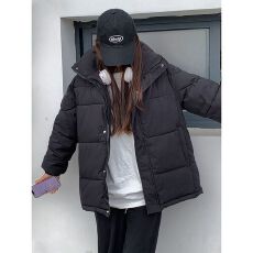 批发冬季百搭棉服女装短款洋气新款冬季加厚连帽面包<b class='q'>情侣</b><b class='q'>宽松</b>中戏外套