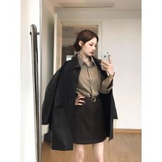 批发高级感黑色皮衣外套女2025新款超火皮夹克酷飒风正流行美式小个子