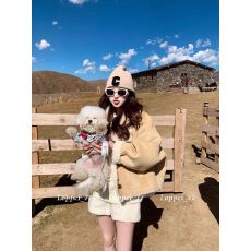 批发2025秋冬季新款巨好看羊羔毛小香风短款厚外套女独特漂亮初冬上衣